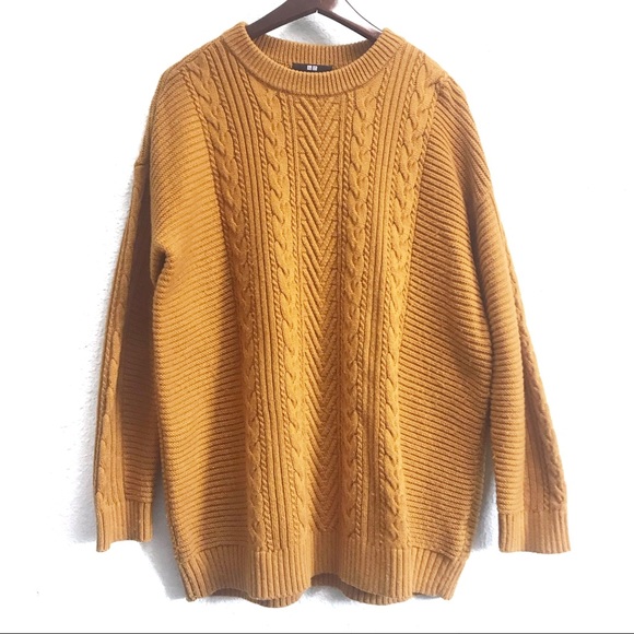 Uniqlo mustard sweater Clearance